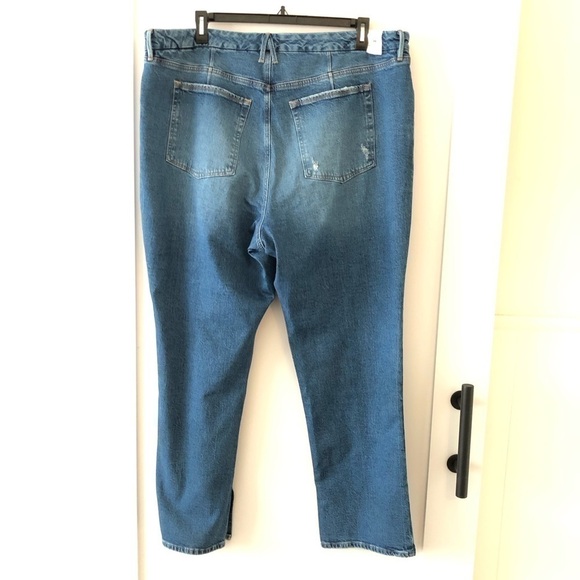 Good American Blue Straight Jeans 22 - Picture 5 of 16
